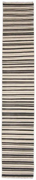 vintage inspired kilim - black/ivory / 22297 | WOVEN