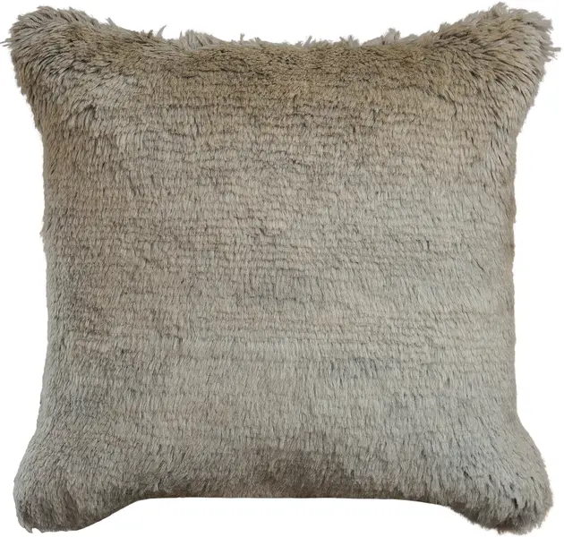 textured mohair cushion - dove | WOVEN