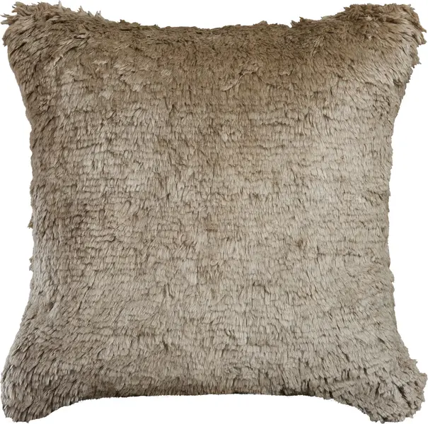 textured mohair cushion - sand | WOVEN