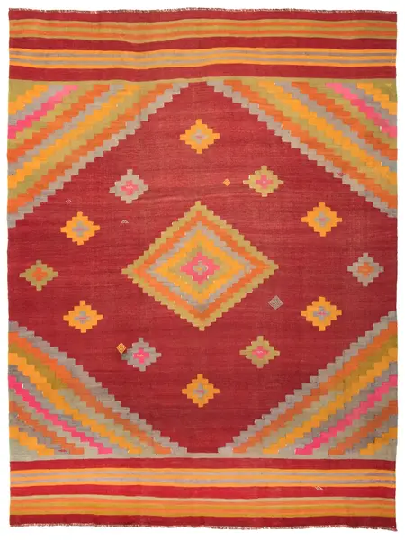 vintage colorful kilim / 19918 | WOVEN