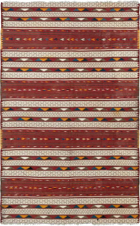 vintage colorful kilim / 20230 | WOVEN