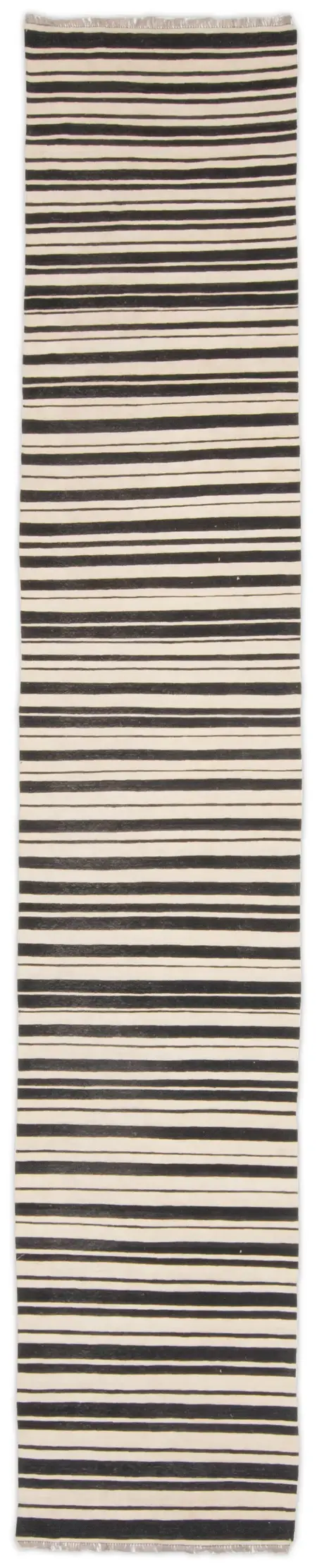 vintage inspired kilim - black/ivory / 22297 | WOVEN