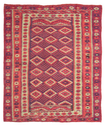 vintage colorful kilim / 19057 | WOVEN