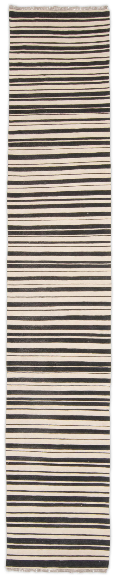 vintage inspired kilim - black/ivory / 22297 | WOVEN