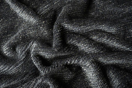 mohair tulu - black | WOVEN